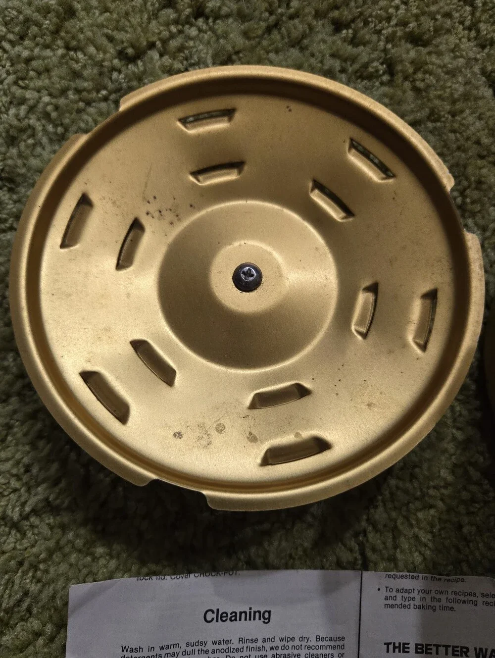 Rival Crock-Pot Gold Bread 'n Cake Bake Pan with Rack